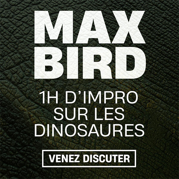 MAX BIRD "1h d’impro avec les dinosaures"